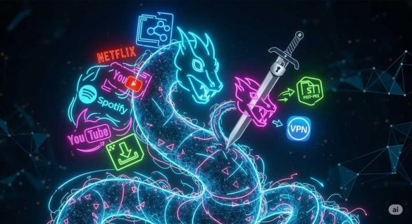 Écran d'ordinateur affichant une erreur de connexion, symbolisant les risques et les conséquences du "streaming illégal" et de la piraterie